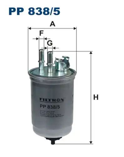 горивен филтър FILTRON PP 838/5