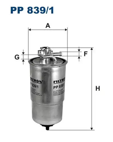 горивен филтър FILTRON PP 839/1