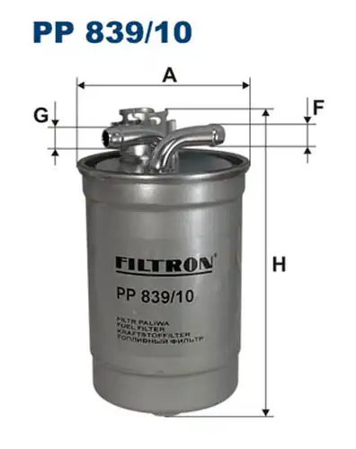 горивен филтър FILTRON PP 839/10