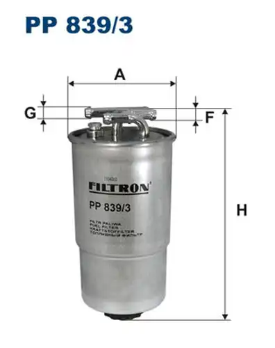 горивен филтър FILTRON PP 839/3