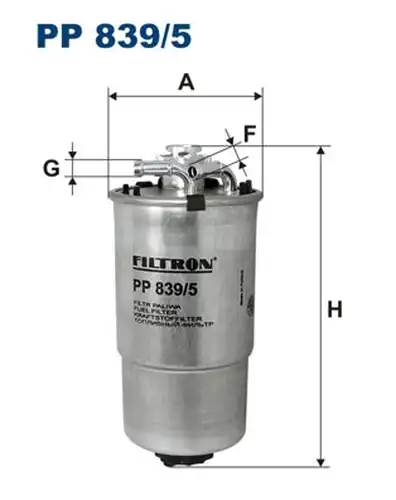 горивен филтър FILTRON PP 839/5