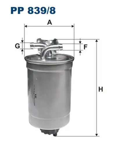 горивен филтър FILTRON PP 839/8