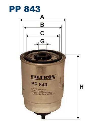 горивен филтър FILTRON PP 843