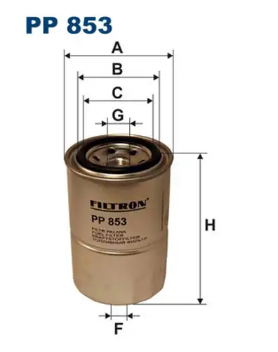 горивен филтър FILTRON PP 853