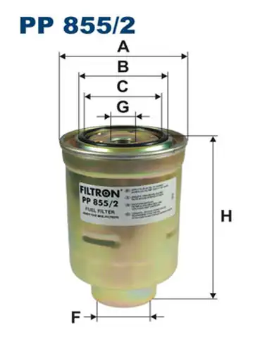 горивен филтър FILTRON PP 855/2