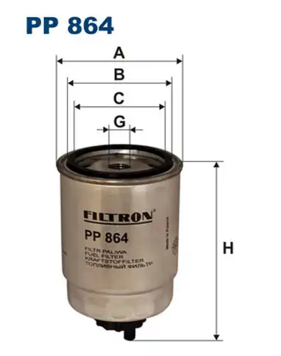 горивен филтър FILTRON PP 864