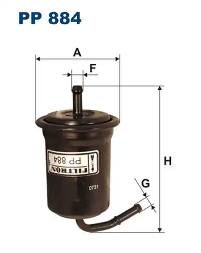 горивен филтър FILTRON PP 884