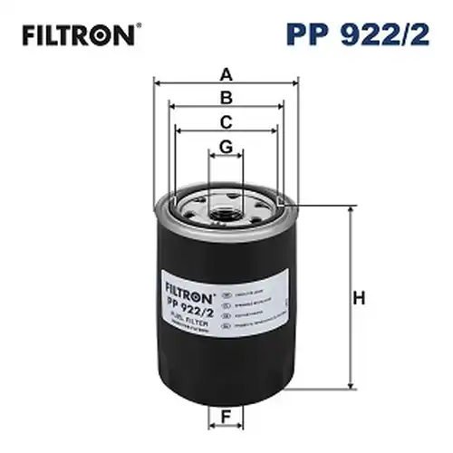 горивен филтър FILTRON PP 922/2