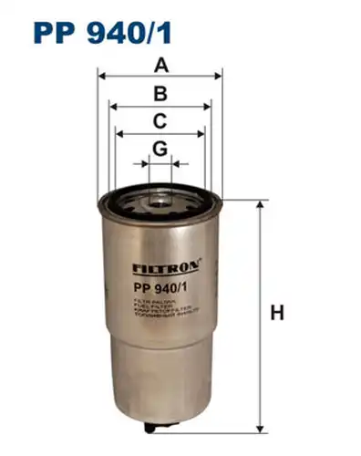 горивен филтър FILTRON PP 940/1