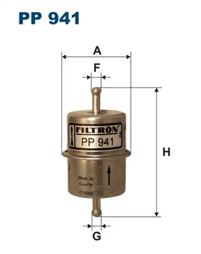 горивен филтър FILTRON PP 941