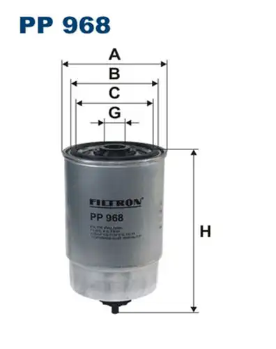 горивен филтър FILTRON PP 968