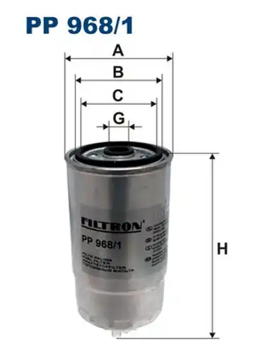 горивен филтър FILTRON PP 968/1