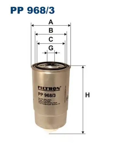 горивен филтър FILTRON PP 968/3