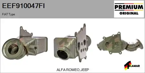 Охладител, ЕГР система FLAMAR EEF910047FI