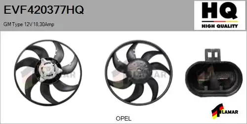 вентилатор, охлаждане на двигателя FLAMAR EVF420377HQ