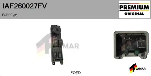 ключ(бутон), стъклоповдигане FLAMAR IAF260027FV