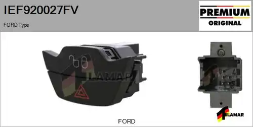 ключ за аварийни мигачи FLAMAR IEF920027FV