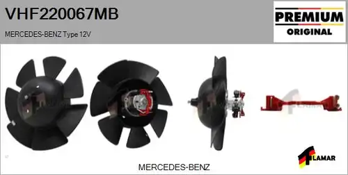 вентилатор вътрешно пространство FLAMAR VHF220067MB