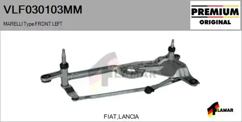 лостов механизъм на чистачките FLAMAR VLF030103MM