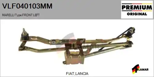 лостов механизъм на чистачките FLAMAR VLF040103MM