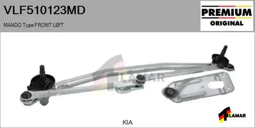 лостов механизъм на чистачките FLAMAR VLF510123MD