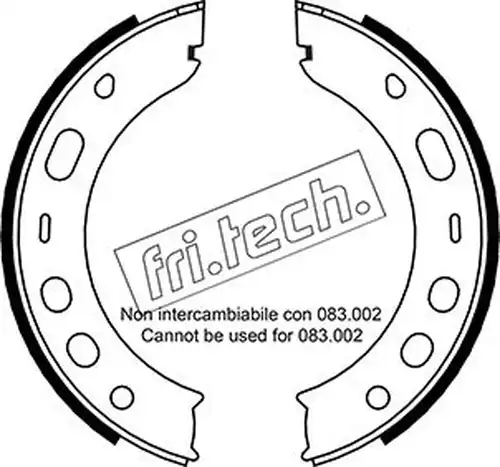 комплект спирачна челюст, ръчна спирачка fri.tech. 1083.001