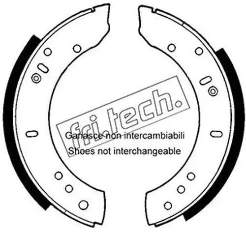 комплект спирачна челюст fri.tech. 1092.302