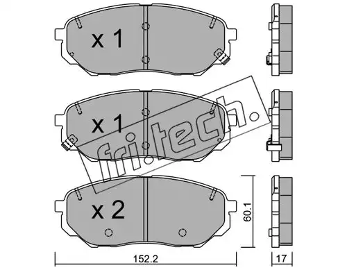 накладки fri.tech. 1096.0