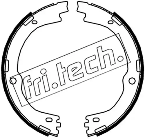 комплект спирачна челюст, ръчна спирачка fri.tech. 1253.682