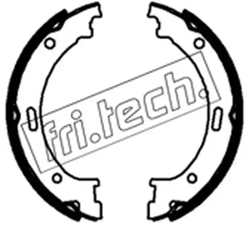 комплект спирачна челюст, ръчна спирачка fri.tech. 1253.709