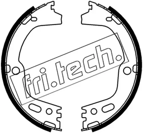 комплект спирачна челюст, ръчна спирачка fri.tech. 1253.756