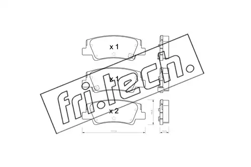 накладки fri.tech. 1299.0