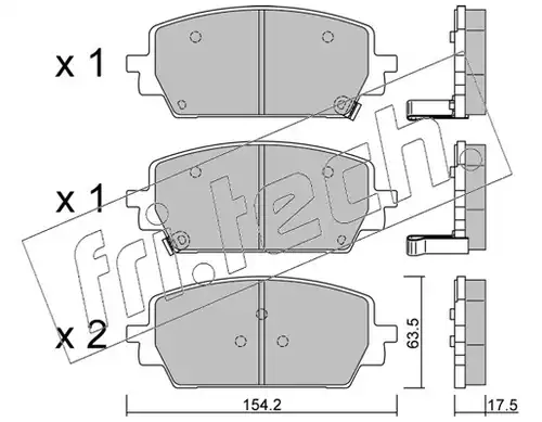 накладки fri.tech. 1303.0