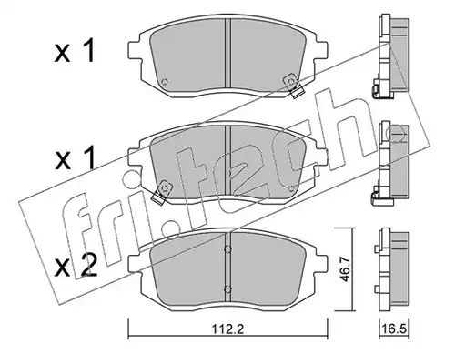 накладки fri.tech. 1353.0