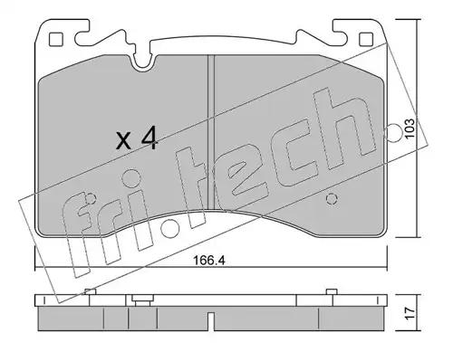 накладки fri.tech. 1391.0