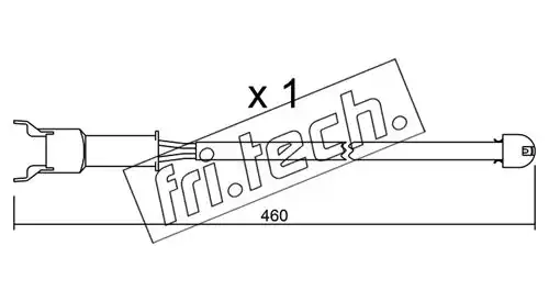 предупредителен контактен сензор, износване на накладките fri.tech. SU.088