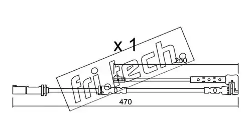 предупредителен контактен сензор, износване на накладките fri.tech. SU.338