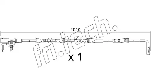 предупредителен контактен сензор, износване на накладките fri.tech. SU.397