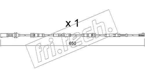 предупредителен контактен сензор, износване на накладките fri.tech. SU.408