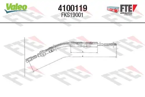 въжен механизъм, задействане на съединителя FTE 4100119