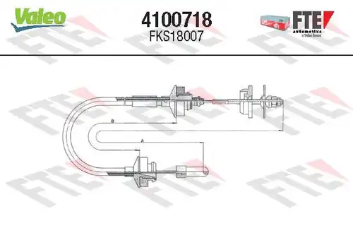 въжен механизъм, задействане на съединителя FTE 4100718