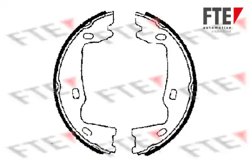 комплект спирачна челюст, ръчна спирачка FTE 9100010