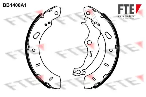 комплект спирачна челюст FTE 9100135