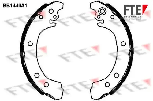комплект спирачна челюст FTE 9100169