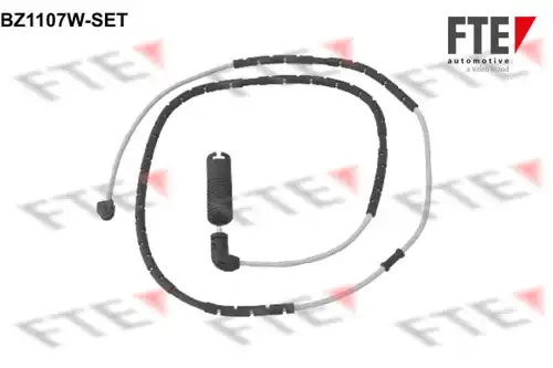 предупредителен контактен сензор, износване на накладките FTE BZ1107W-SET