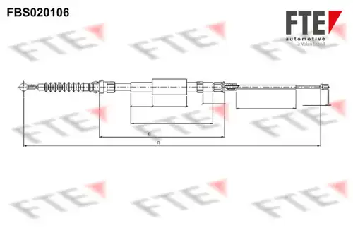 жило за ръчна спирачка FTE FBS020106