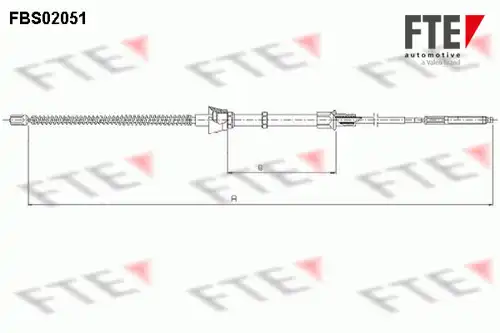 жило за ръчна спирачка FTE FBS02051