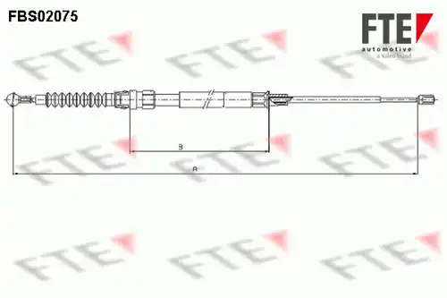 жило за ръчна спирачка FTE FBS02075