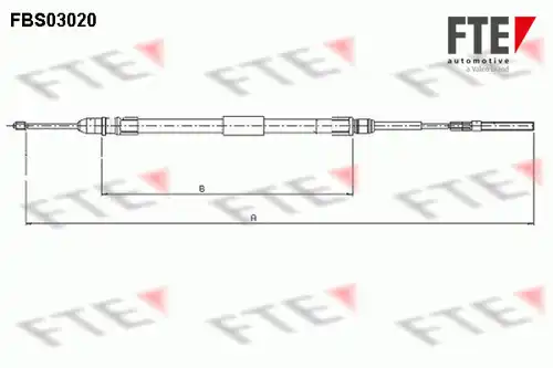 жило за ръчна спирачка FTE FBS03020