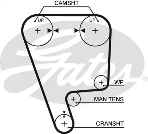 Ангренажен ремък GATES 5170XS